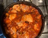 A picture of step 4 of Spanish Chicken.