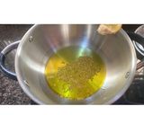 A picture of step 1 of Bharwaa Bhindi/Okra.