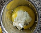 A picture of step 2 of Malai cake.
