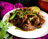 A picture of step 7 of Tala Hua Gosht (Mutton Fry - Hyderabadi style).