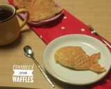 Foto langkah ke 5 dari resep Waffel Bentuk Ikan.
