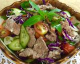Hình bước làm 3 của món Salad bò ngũ sắc