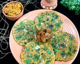 A picture of step 8 of Tandoori Missi roti.