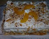 Foto del paso 5 de la receta: Tortita crema, dulce de leche y durazno.❤🌺