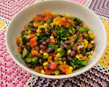 عکس مرحله 6 از دستور سالاد فلفل دلمه و لوبیا قرمز (Red bean & bell pepper salad)