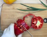A picture of step 2 of Valentine's Day Breakfast | Fried Egg Flower.