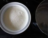 A picture of step 3 of Mum's homemade yoghurt.