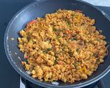 A picture of step 2 of Kua Kling Pla, Stir Fry Fish with Yellow Curry Paste.
