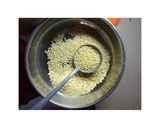 A picture of step 1 of Kunun Madara(Milk pudding) beginner friendly with pictures.