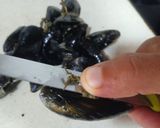 Foto del paso 1 de la receta Arrosejat de mejillones