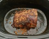 A picture of step 5 of Slow Cooker Brown Sugar Pork Loin.