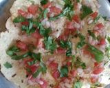 A picture of step 4 of Masala papad.