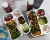 Foto langkah ke 6 dari resep Mommy bento Enoki Roll daging teriyaki saos.