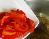 A picture of step 3 of Bihari Laal Lobia with Kheera Raita.