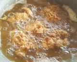 A picture of step 6 of Fried Chicken...the best ‼️ No hassle, stays crispy and not tough 👍🏻.