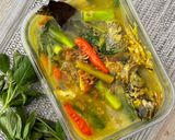 Foto langkah ke 5 dari resep Sop kuning ikan nila (kemangi).