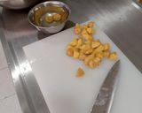 A picture of step 3 of Fried Papas Criollas with Shredded Beef and Sauce.
