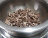 A picture of step 3 of Homemade bounty bar chocolate.
