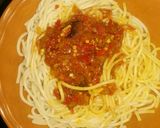 A picture of step 2 of White spaghetti n sauce.