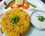 A picture of step 5 of Tomato rice.