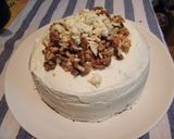 Diótorta recept fehér csokoládés krémmel recept fázis 6 fotója