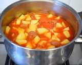 A picture of step 2 of Potato Paprikas.