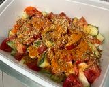 Une image de l'étape 12 de Minis chorizos grillés aux tomates et courgette ronde.