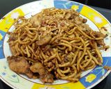Foto langkah ke 5 dari resep Keto Stir Fried Chicken Noodles |High Protein, Low Calorie, Sugar Free.