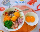 Hình bước làm 1 của món Chả trứng hấp