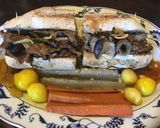A picture of step 3 of California Farm Cheese Steak Sandwich.