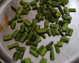 A picture of step 2 of Cluster Beans, Mango and Carrot Mix Pickle.