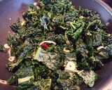 A picture of step 3 of Cavolo Nero with Rosemary and Chilli.
