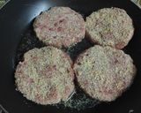A picture of step 5 of Beetroot Burger patty.