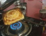 A picture of step 2 of Aloo bread toast.
