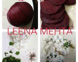 A picture of step 1 of Beetroot Rolls.