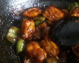 A picture of step 5 of Chilli paneer.