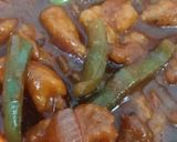 A picture of step 6 of Chicken Chilli.