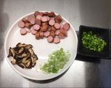 A picture of step 3 of Deany's fried rice.