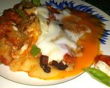 Une image de l'étape 5 de Gratin de polenta à la sauce Arrabiata.
