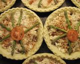 A picture of step 6 of Chicken, Asparagus and Mushroom Quiche.
