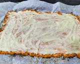 Foto del paso 5 de la receta: Rollo de zanahoria con crema mascarpone, rúcula y jamón