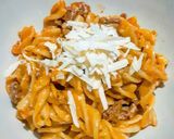 Foto langkah ke 3 dari resep Fussili Creamy Bollognese.