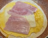 Foto del paso 5 de la receta Tortilla de jamón y queso con membrillo en tortita