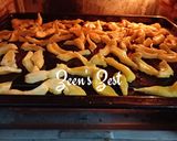 A picture of step 3 of Baked Ripe Jackfruit Chips.