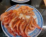 A picture of step 6 of Suquet de Monkfish, Red Shrimp, and Baby Squid with Almond and Hazelnut Picada.
