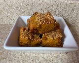 A picture of step 4 of Leftover rice fried dhokla.