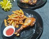 A picture of step 6 of Fry leg piece.