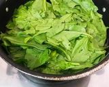A picture of step 1 of Spinach Chole Calzone.