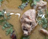 A picture of step 7 of Chicken Afgani Masala.