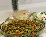 صورة لخطوة 6 من وصفة فاصوليا خضراء بزيت الزيتون وصفة نباتية 🌱